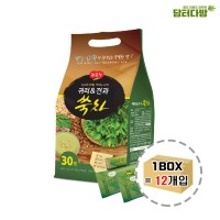 광야식품 귀리 앤 견과 쑥차 30스틱 1BOX (12개입)