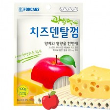 치즈 덴탈 사과 스틱껌 100g 애견 고급 덴탈 껌