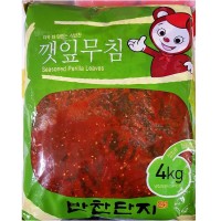 반찬단지 깻잎양념무침 4kg 절임반찬 야채반찬 밥반찬