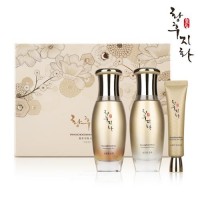 황후지화 리본연 3종세트_수액120ml+유액120ml+아이크림30m+견본품 4종